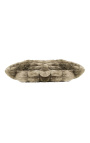 Cuscino grigio in finta pelliccia 30 x 50