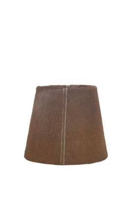 Hnědý lampový stín 18 cm v průměru