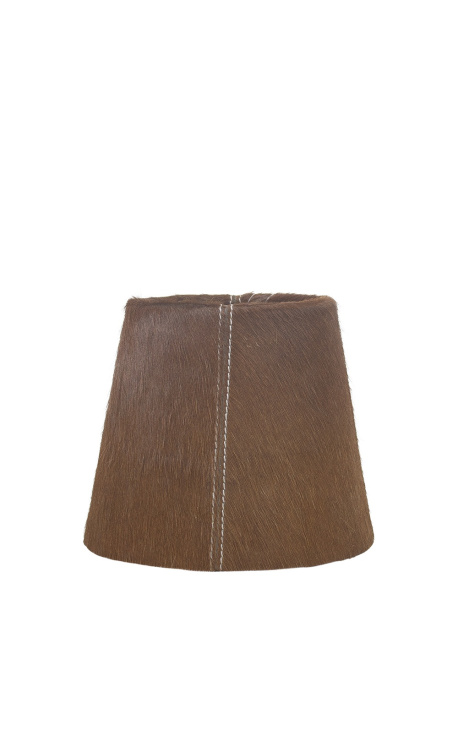 Hnedý odtieň kravskej kože 18 cm v priemere
