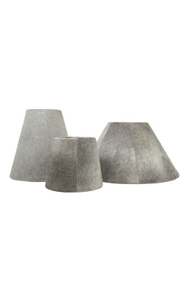 Gray cowhide shade 18 cm in diameter