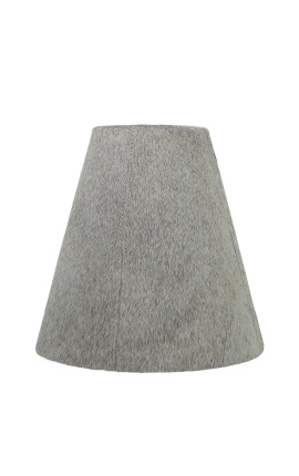 Grå cowhide lampe skygge 26 cm i diameter