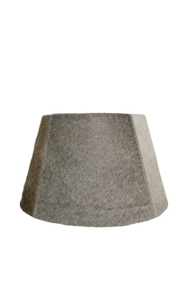 Grå cowhide lampe skygge 30 cm i diameter