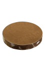 Round brown and black Cowhide Serving Platters (Set of 3)