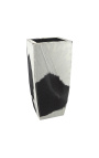 Black and white cowhide planter 60 cm height
