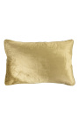 Almofada retangular de veludo dourado 35 x 45