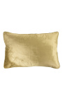 Rectangulaire goud-kleurige velvet cushion 35 x 45