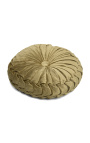 Оригинално име: Round gold-colored velvet cushion 30 cm диаметър