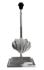 "Feng" lamp met shell decoratie in zilver metaal