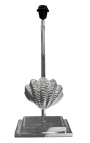 "Feng" lampe mit schale dekoration in silber metall