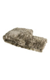 Plaid imitation fourrure de couleur gris 130 x 180