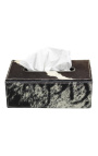 Negro y blanco Cowhide Rectangular Serving Platters (set de 3)