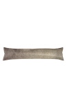 Coussin anti courant d'air cale porte en peau de vache gris