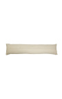 Cushion wedge door blocker in brown and white cowhide