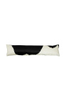 Coussin anti courant d'air cale porte en peau de vache noir et blanc