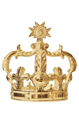 Decorative crown in golden aluminum (Large model)