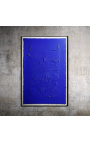 Contemporary acrylic painting "Support & Material" - Blue