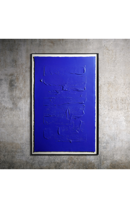 Současné akrylové malby "Podpora a materiál" - Modrá