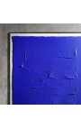 Pašreizējā akrila glezna "Atbalsts un materiāli" - Zilas