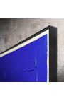 Kortárs akril festmény "Támogatás és anyag" - Kék