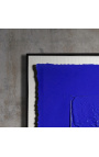 Pictură acrilică contemporană "Suport & Material" - Albastru