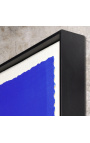 Súčasná akrylová maľba "Podpora a materiál" - Modrá