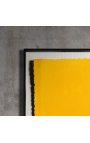 Moderni akryylinen maalaus "Tuki ja materiaali" - Keltainen