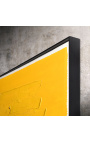 Contemporary acrylic painting "Support & Material" - Yellow
