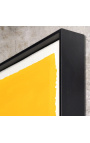 Σύγχρονος ακρυλικός πίνακας "Support & Material" - Κίτρινο