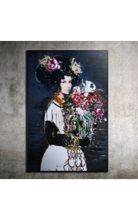 Contemporary Painting "Vogue" Print on Fine Art Paper and Framed.
