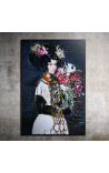 Kortárs festészet Vogue Print on Fine Art Paper és Framed.