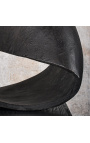 Black Möbius ribbon sculpture - Size M