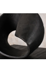 Escultura preta em tira de Moebius - tamanho M