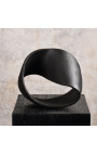 Black Möbius ribbon sculpture - Size M
