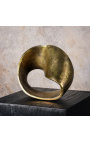 Escultura de cinta de Möbius dorado - Tamaño M