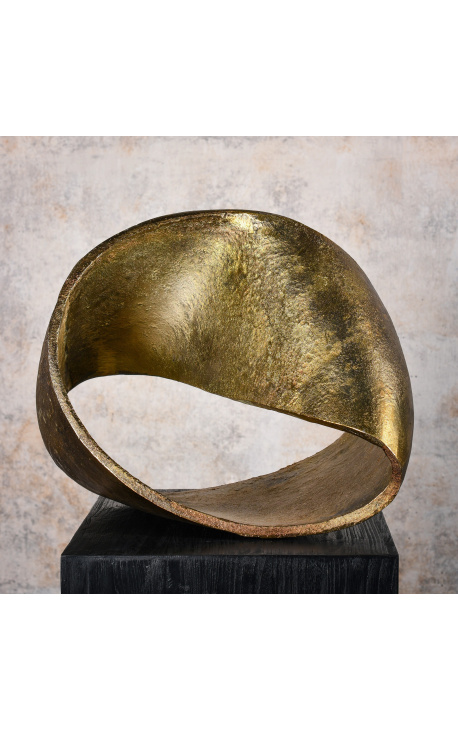 Golden Möbius Band Skulptur - Größe L