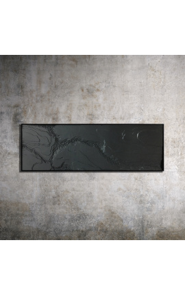 Pintura rectangular contemporánea Stratigraphies de Noirs - Opus 4