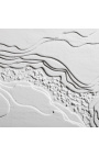 Hedendaagse rectangulaire schilderij Stratigraphies de Blancs - Opus 3
