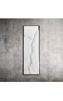 Contemporary rectangular painting Stratigraphies de Blancs - Opus 3