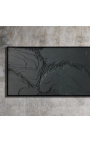 Hedendaagse rectangulaire schilderij Stratigraphies de Noirs - Opus 4