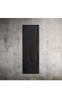 Contemporary rectangular painting Stratigraphies de Noirs - Opus 4