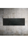 Contemporary rectangular painting Stratigraphies de Noirs - Opus 3