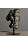 Skulptura "Crni Apollojev trup" o podršci od crnog metala