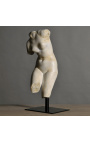 Scultura "Venere" taglia M su supporto in metallo nero