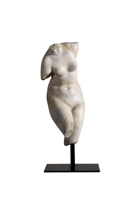 Scultura &quot;Venere&quot; taglia M su supporto in metallo nero