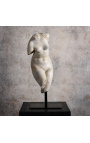 Scultura "Venere" taglia M su supporto in metallo nero