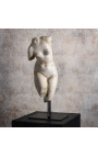 Scultura "Venere" taglia M su supporto in metallo nero