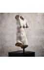 Μεγάλο γλυπτό "Bust of Venus" σε μαύρο μεταλλικό στήριγμα