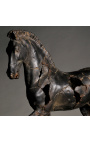 Grande sculpture "Cheval de Monti" sur support