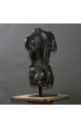 Gran escultura "Fragment of Hermes" en soporte de metal negro