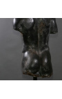 Grande sculpture "Fragment d'Hermès" sur support métallique noir